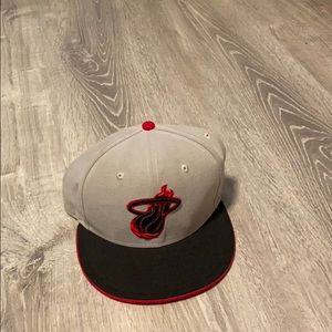 Miami Heat basketball hat adjustable fit.